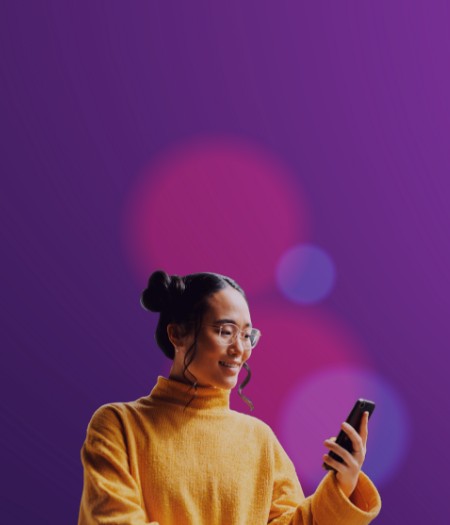 Women looking at mobile screen